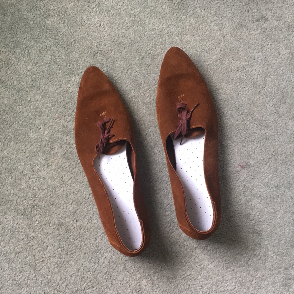 Vintage Italian made suede shoes